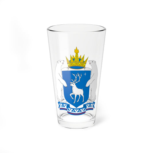Coat of Arms of Yamal Nenetsia (Russia) (Coat of Arms) Pint Glass 16oz