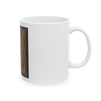 Unidentified Private In Confederate Uniform (U.S. Civil War) White Coffee Mug