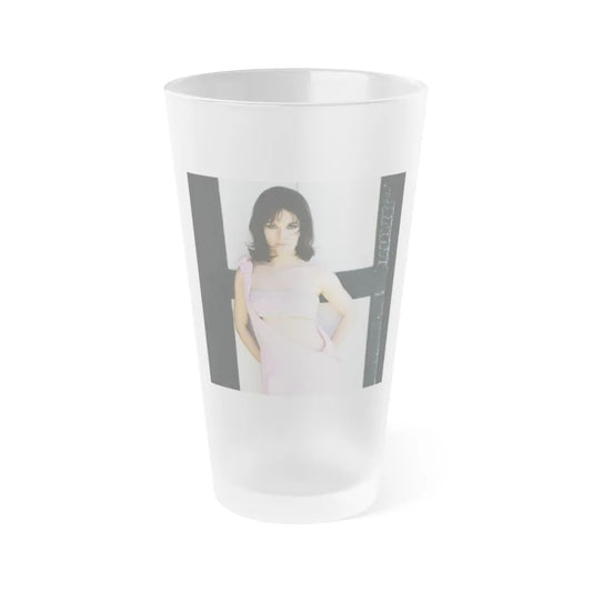 Lisa Gastoni #60 (Vintage Female Icon) Frosted Pint 16oz-16oz-Frosted-Go Mug Yourself