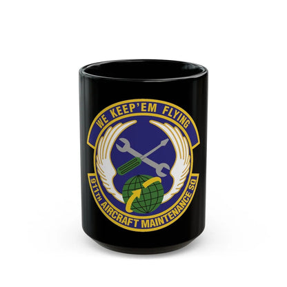 911th Aircraft Maintenance Squadron (U.S. Air Force) Black Coffee Mug-15oz-Go Mug Yourself