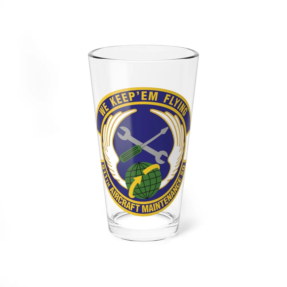 911th Aircraft Maintenance Squadron (U.S. Air Force) Pint Glass 16oz-16oz-Go Mug Yourself