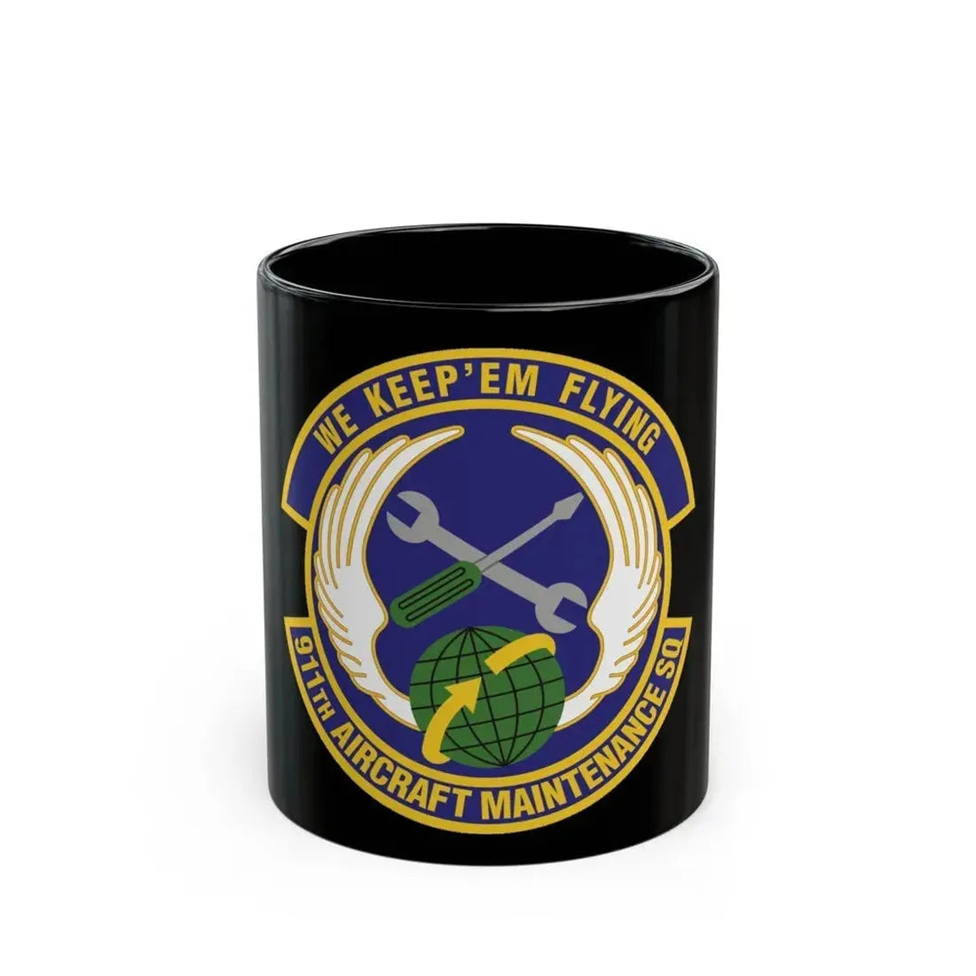 911th Aircraft Maintenance Squadron (U.S. Air Force) Black Coffee Mug 11oz - Go Mug Yourself
