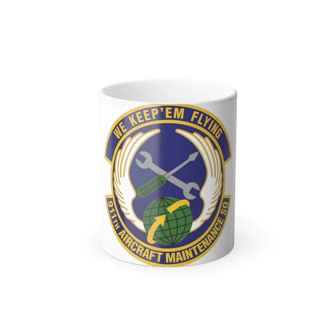 911th Aircraft Maintenance Squadron (U.S. Air Force) Color Changing Coffee Mug 11oz - Go Mug Yourself