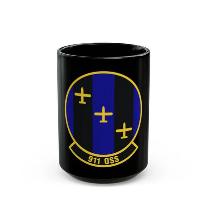 911th Operations Support Squadron (U.S. Air Force) Black Coffee Mug-15oz-Go Mug Yourself