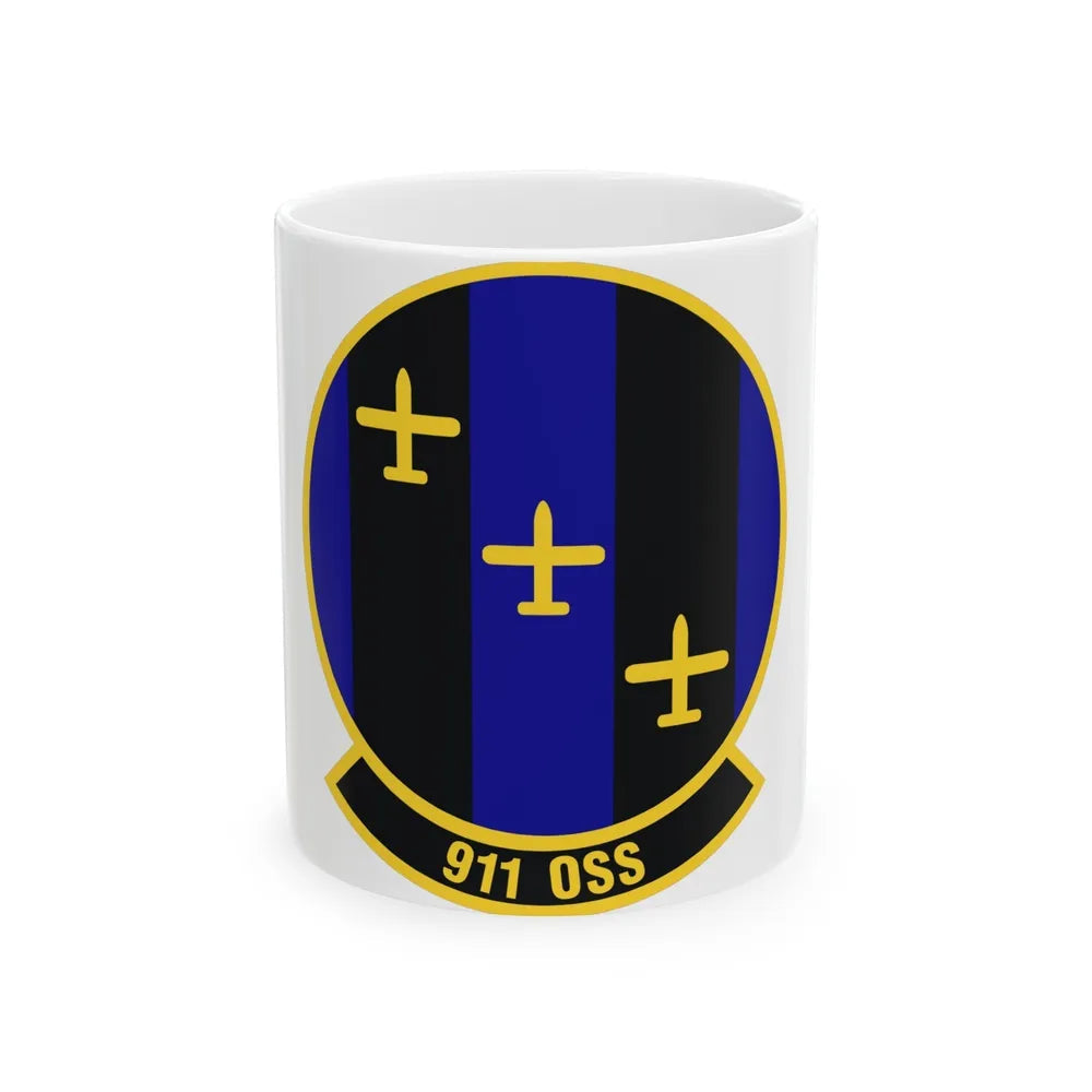 911th Operations Support Squadron (U.S. Air Force) White Coffee Mug-11oz-Go Mug Yourself