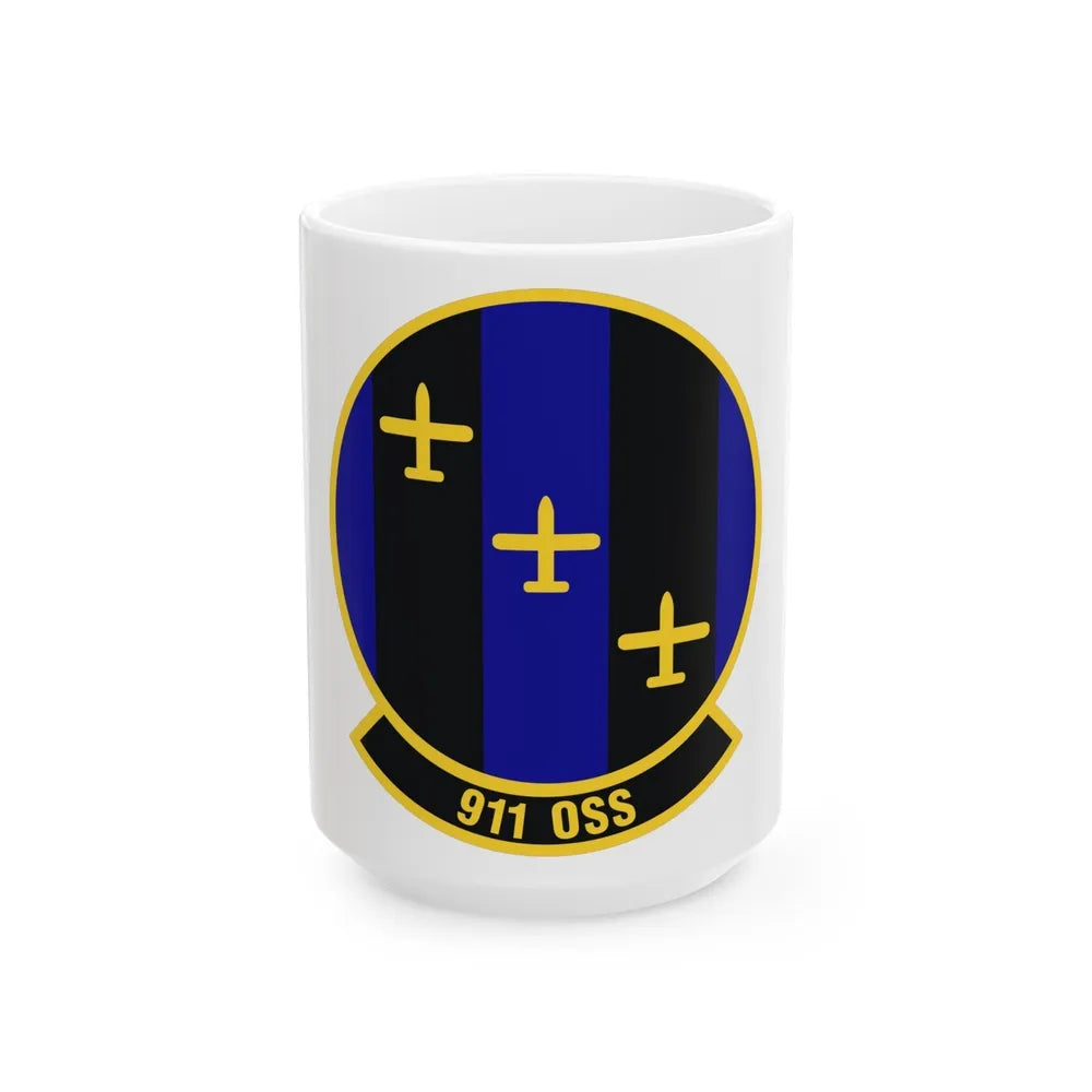 911th Operations Support Squadron (U.S. Air Force) White Coffee Mug-15oz-Go Mug Yourself