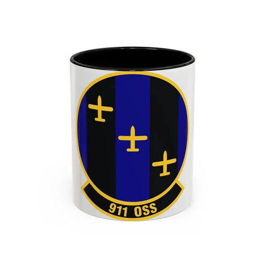 911th Operations Support Squadron (U.S. Air Force) Accent Coffee Mug 11oz Black - Go Mug Yourself