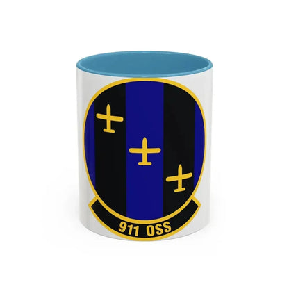 911th Operations Support Squadron (U.S. Air Force) Accent Coffee Mug 11oz Light Blue - Go Mug Yourself