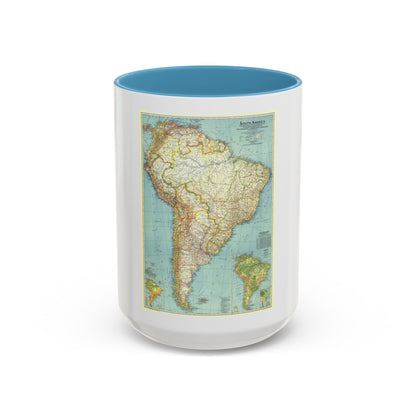 South America (1942) (Map) Accent Coffee Mug