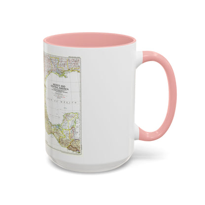 Central America & Mexico (1953) (Map) Accent Coffee Mug