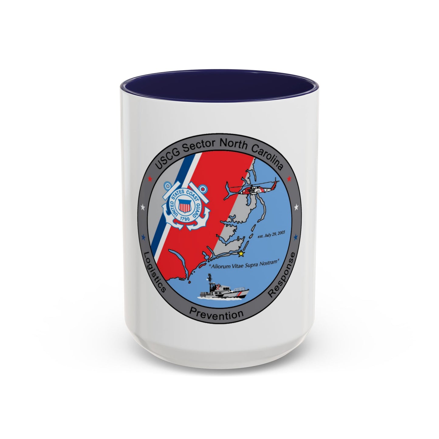 USCG Sector North Carolina (U.S. Coast Guard) Accent Coffee Mug