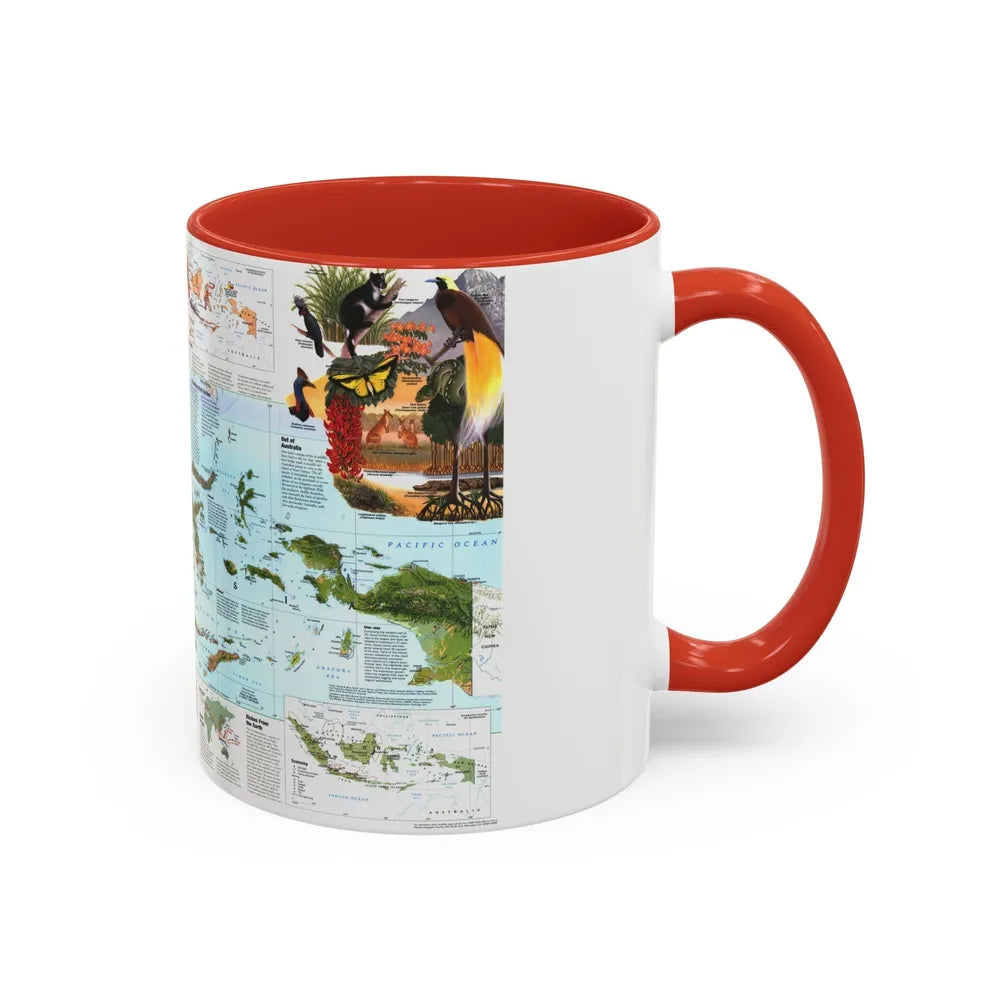 Indonesia 2 (1996) (Map) Accent Coffee Mug-Go Mug Yourself