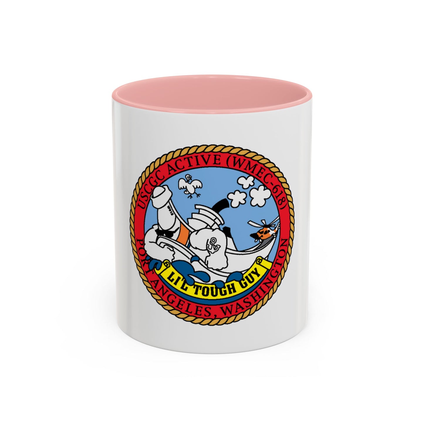 USCGC Active WMEC 618 Little Tough Guy (U.S. Coast Guard) Accent Coffee Mug