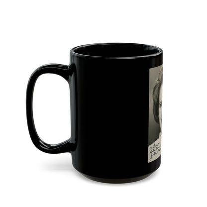 Julia Adams #70 (Vintage Female Icon) Black Coffee Mug-Go Mug Yourself