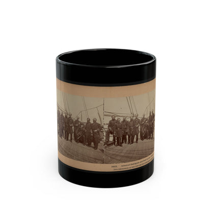 Admiral Dahlgren And Staff On The  Pawnee (U.S. Civil War) Black Coffee Mug