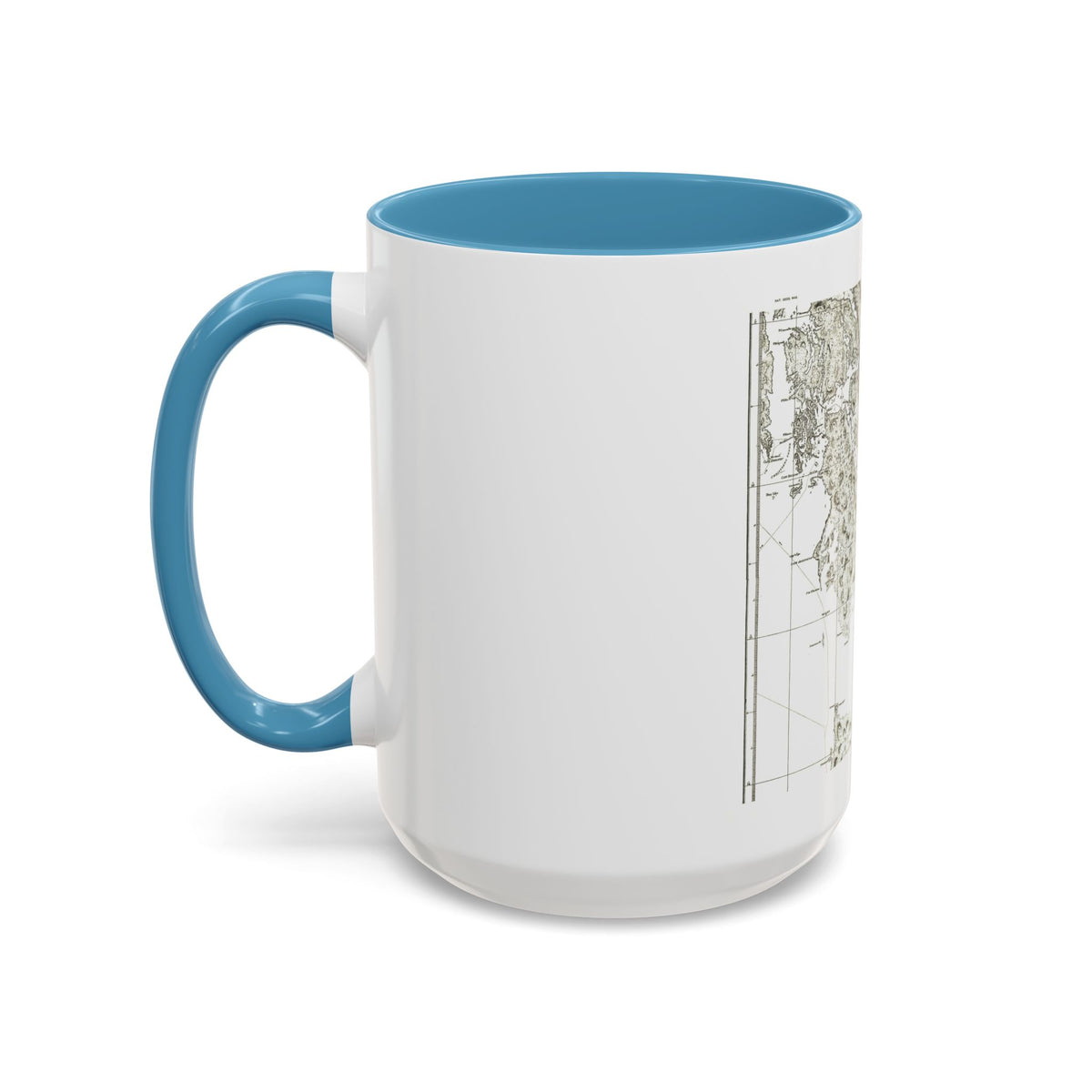America - NorthWest Coast (1899) (Map) Accent Coffee Mug