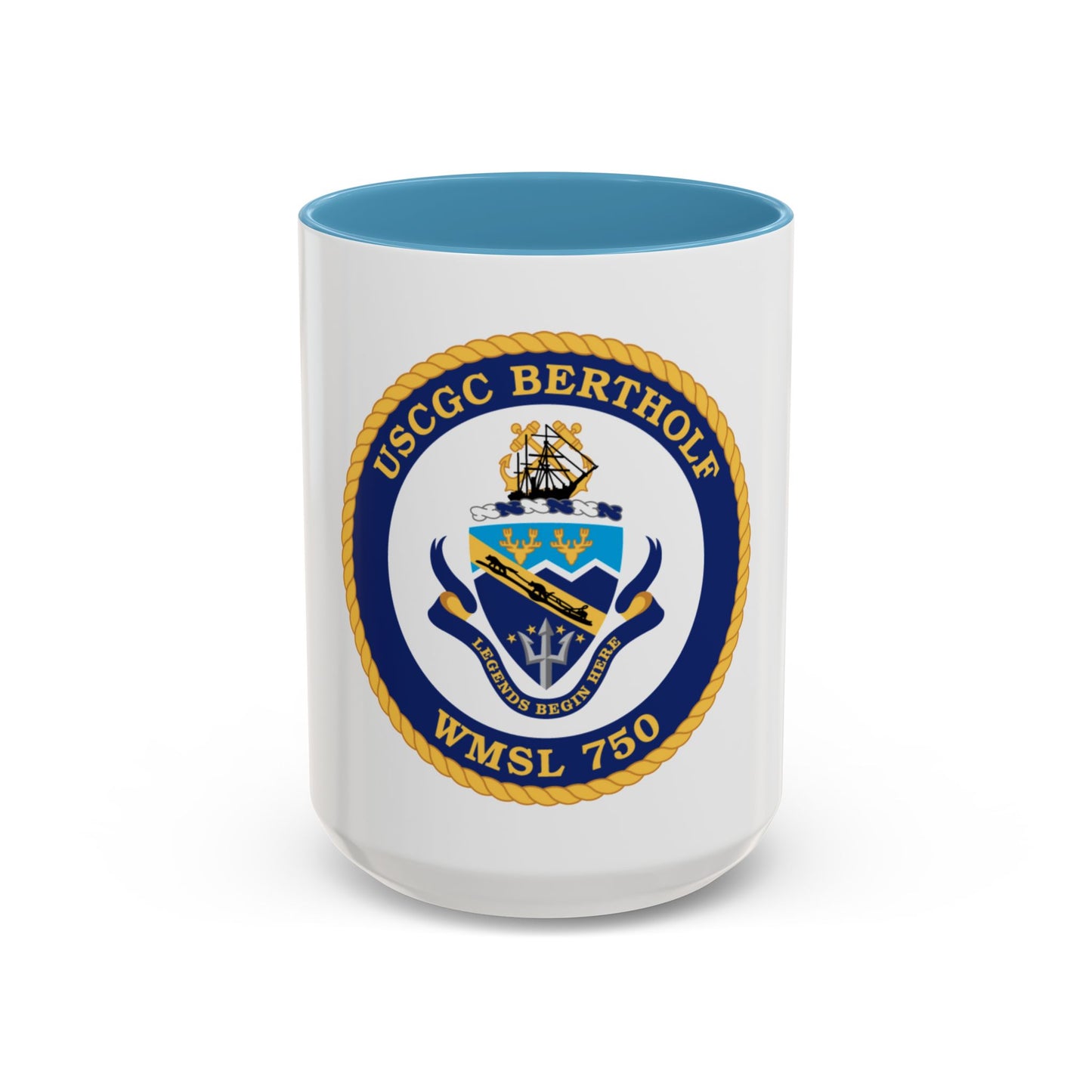 USCGC Bertholf WMSL 750 (U.S. Coast Guard) Accent Coffee Mug