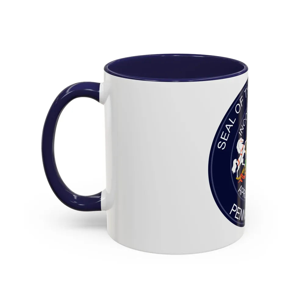 Seal of Erie Pennsylvania - Accent Coffee Mug-Go Mug Yourself