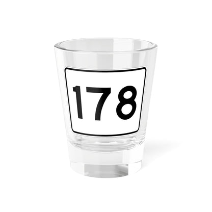 MA Route 178 (Massachusetts) (Road Sign) Shot Glass 1.5oz