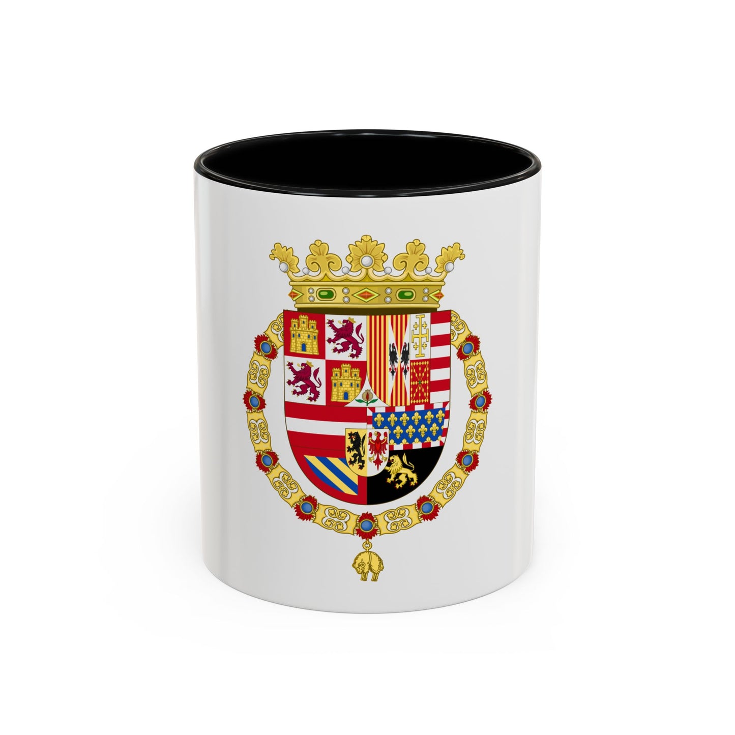 Coat of Arms of Philip II of Spain (1558-1580) - Accent Coffee Mug