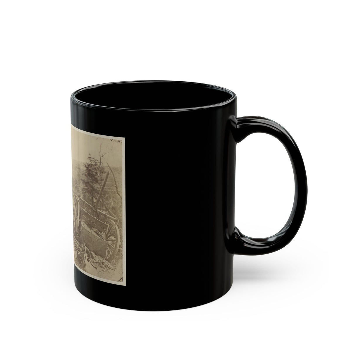 A Shattered Caisson, Fredericksburg, Va.(2) (U.S. Civil War) Black Coffee Mug