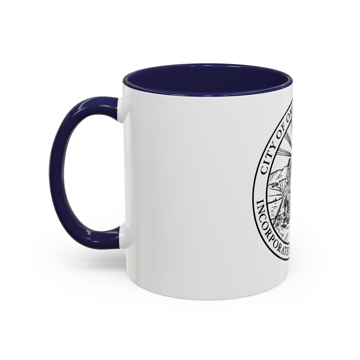 Seal of Omaha Nebraska - Accent Coffee Mug