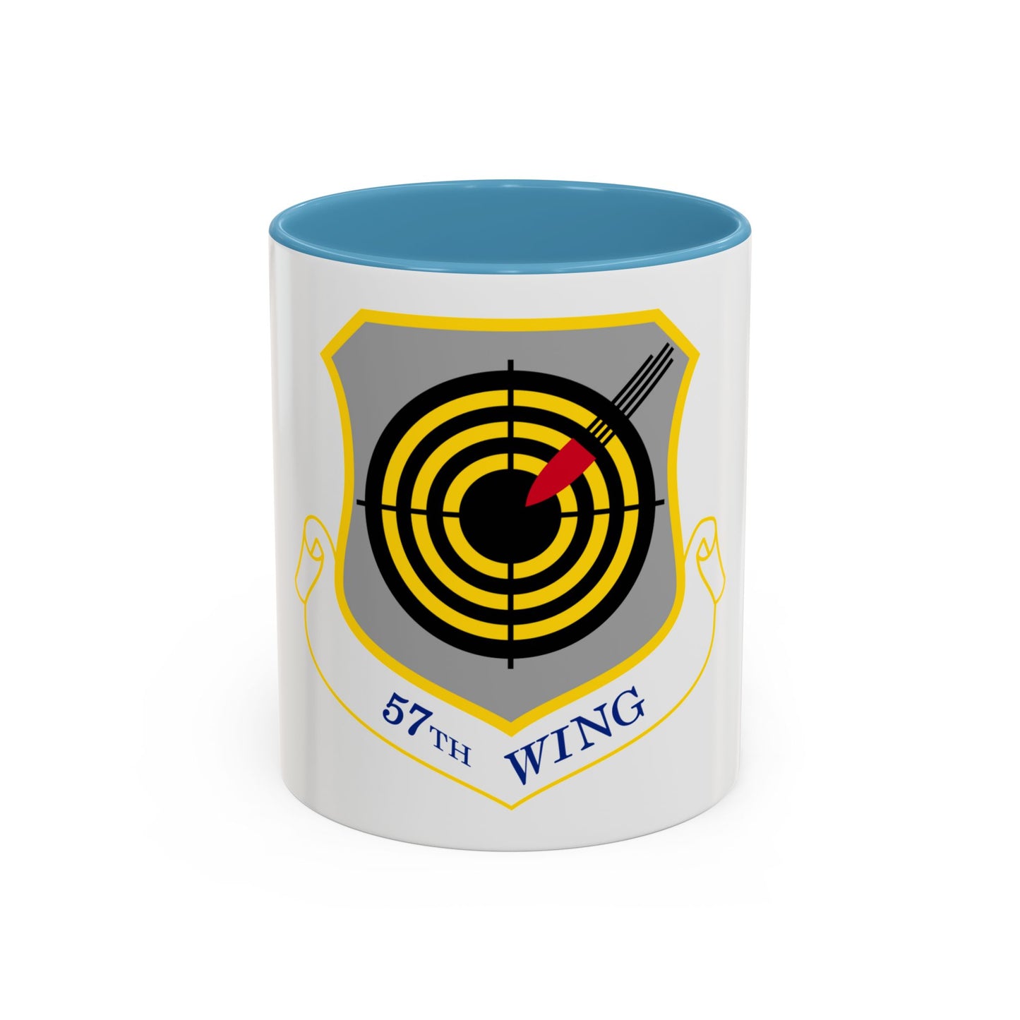 1058px USAF 57th Wing shield (U.S. Air Force) Accent Coffee Mug