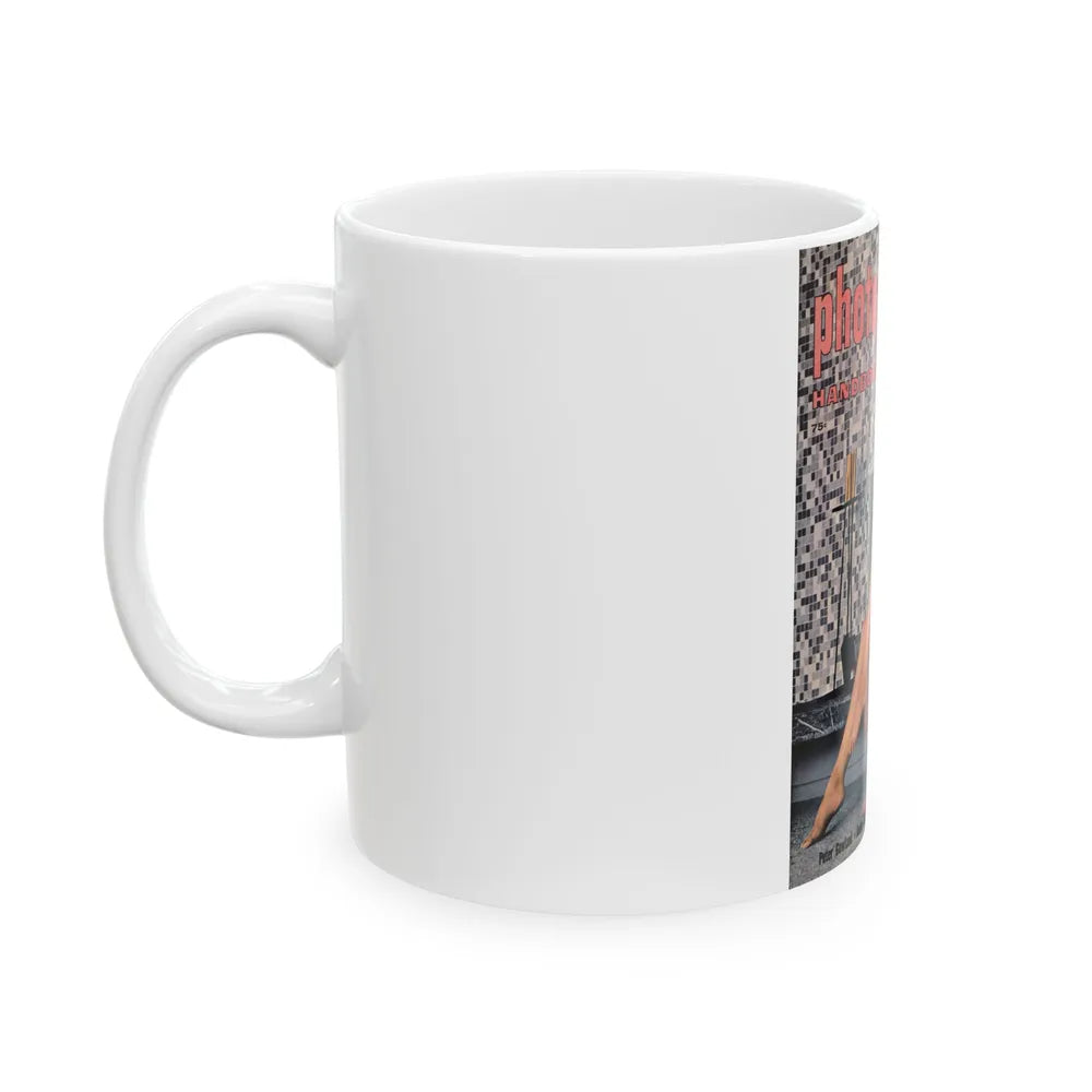 Julie Newmar #208 - Mag. Cover (Vintage Female Icon) White Coffee Mug-Go Mug Yourself