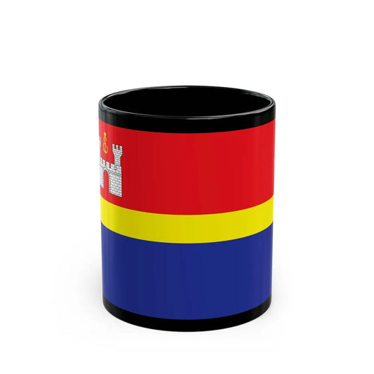 Flag of Kaliningrad Oblast Russia - Black Coffee Mug-11oz-Go Mug Yourself