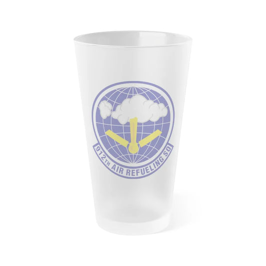 912th Air Refueling Squadron (U.S. Air Force) Frosted Pint Glass 16oz-Go Mug Yourself