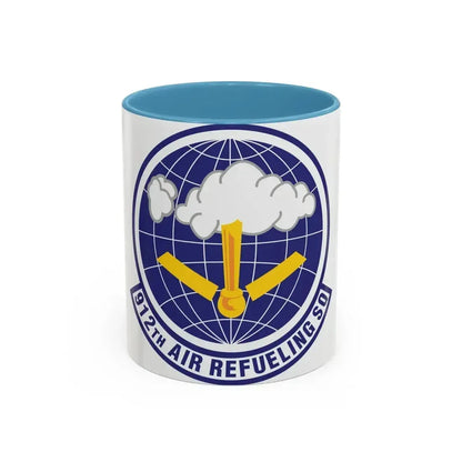912th Air Refueling Squadron (U.S. Air Force) Accent Coffee Mug 11oz Light Blue - Go Mug Yourself