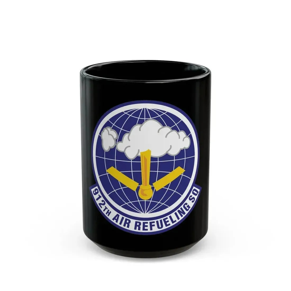 912th Air Refueling Squadron (U.S. Air Force) Black Coffee Mug 15oz - Go Mug Yourself