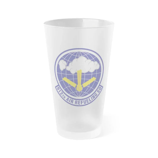 912th Air Refueling Squadron (U.S. Air Force) Frosted Pint Glass 16oz Default Title - Go Mug Yourself