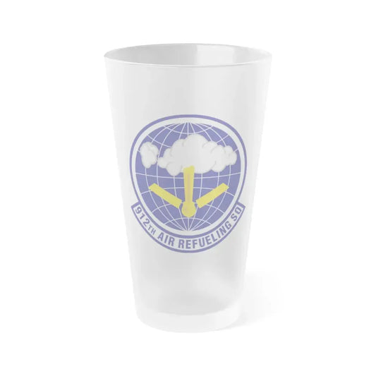 912th Air Refueling Squadron (U.S. Air Force) Frosted Pint Glass 16oz Default Title - Go Mug Yourself