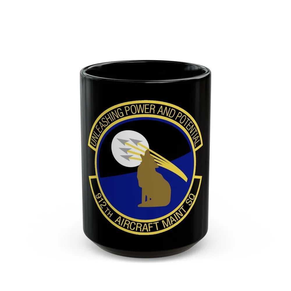 912th Aircraft Maintenance Squadron (U.S. Air Force) Black Coffee Mug-15oz-Go Mug Yourself