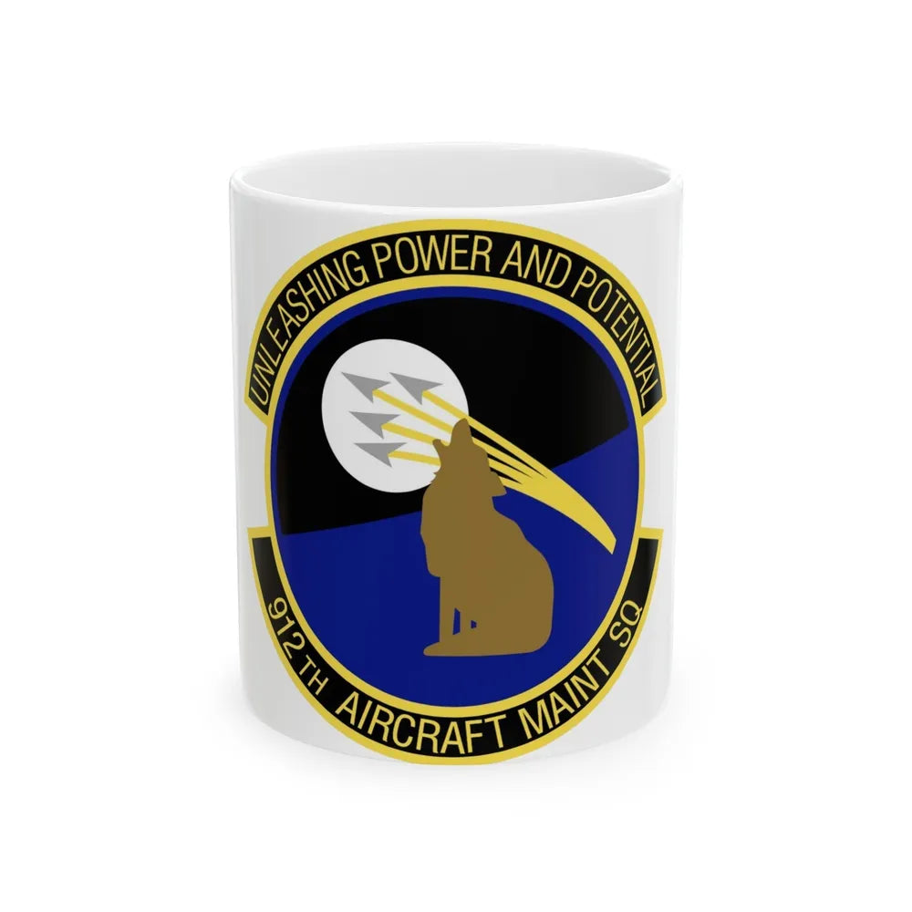 912th Aircraft Maintenance Squadron (U.S. Air Force) White Coffee Mug-11oz-Go Mug Yourself