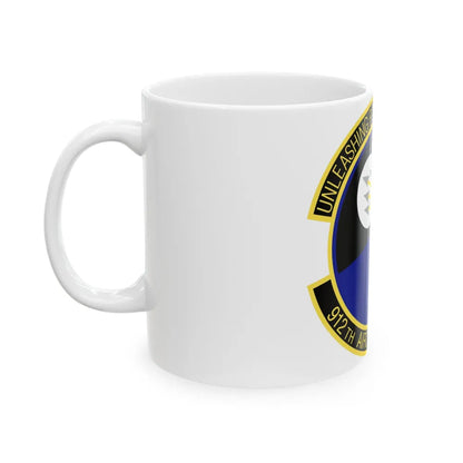 912th Aircraft Maintenance Squadron (U.S. Air Force) White Coffee Mug-Go Mug Yourself