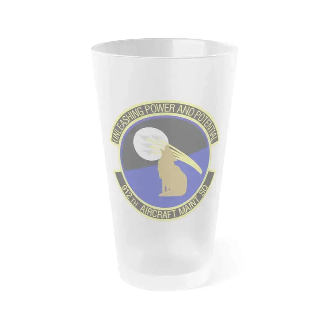 912th Aircraft Maintenance Squadron (U.S. Air Force) Frosted Pint Glass 16oz 16oz Frosted - Go Mug Yourself