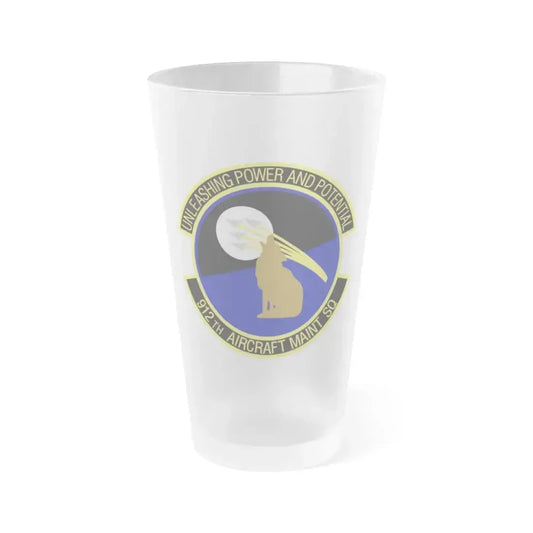 912th Aircraft Maintenance Squadron (U.S. Air Force) Frosted Pint Glass 16oz 16oz Frosted - Go Mug Yourself