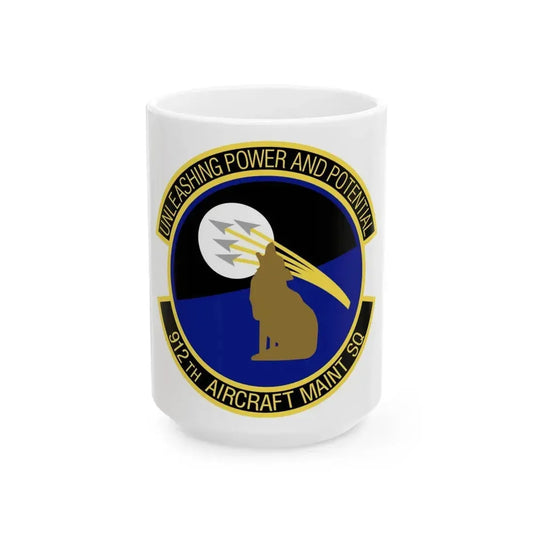 912th Aircraft Maintenance Squadron (U.S. Air Force) White Coffee Mug 15oz - Go Mug Yourself