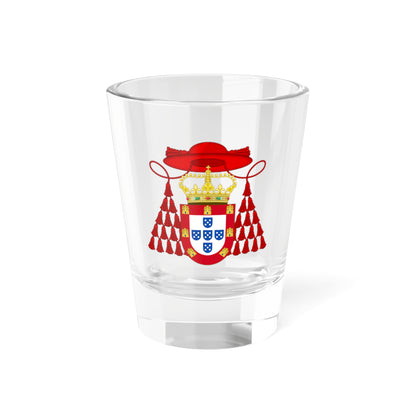 Ornamented Royal Coat of Arms of Cardinal Henry I of Portugal - Shot Glass 1.5oz