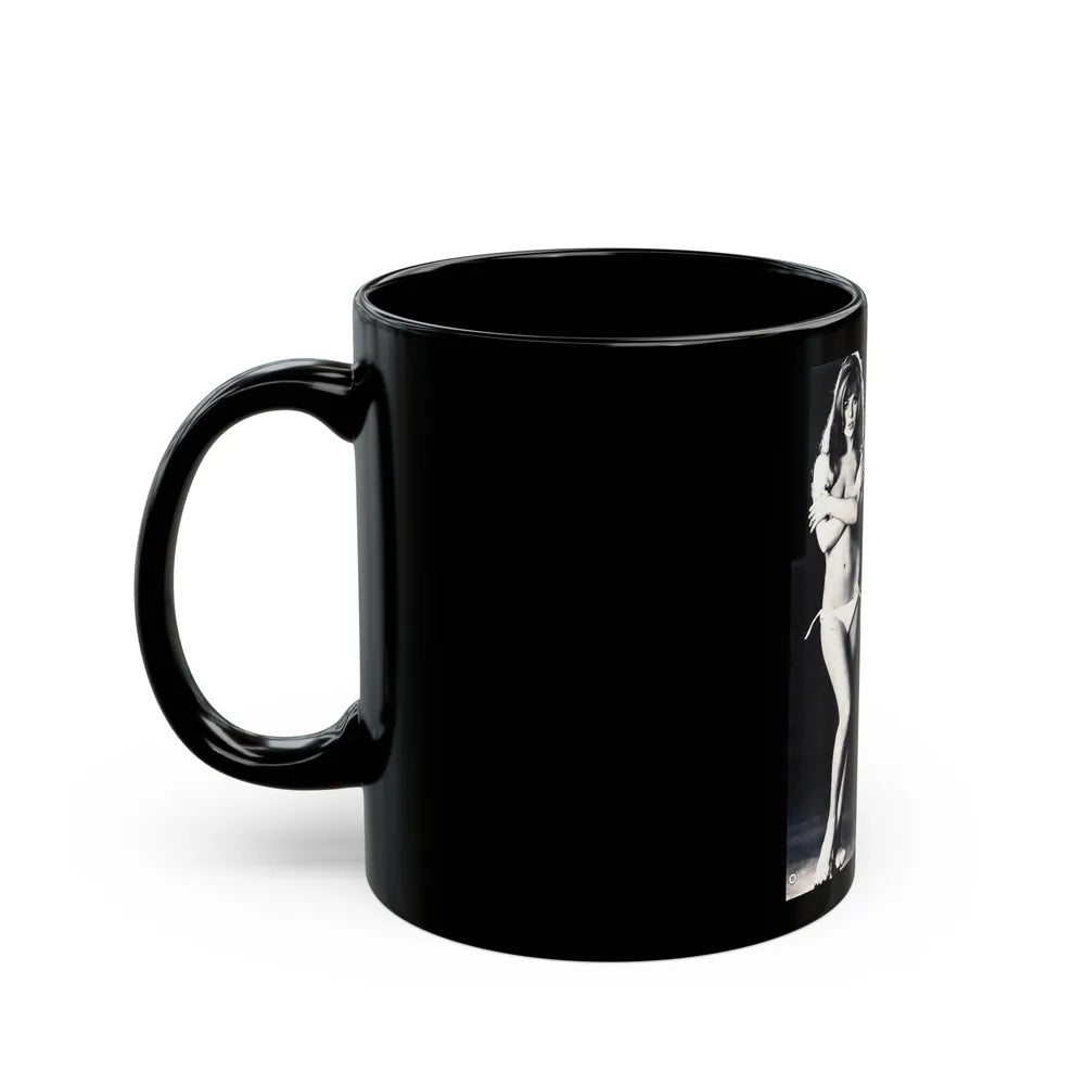 Julie Ege #186 (Vintage Female Icon) Black Coffee Mug-Go Mug Yourself