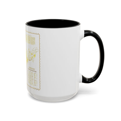India - Political Subdivisions (1946) (Map) Accent Coffee Mug