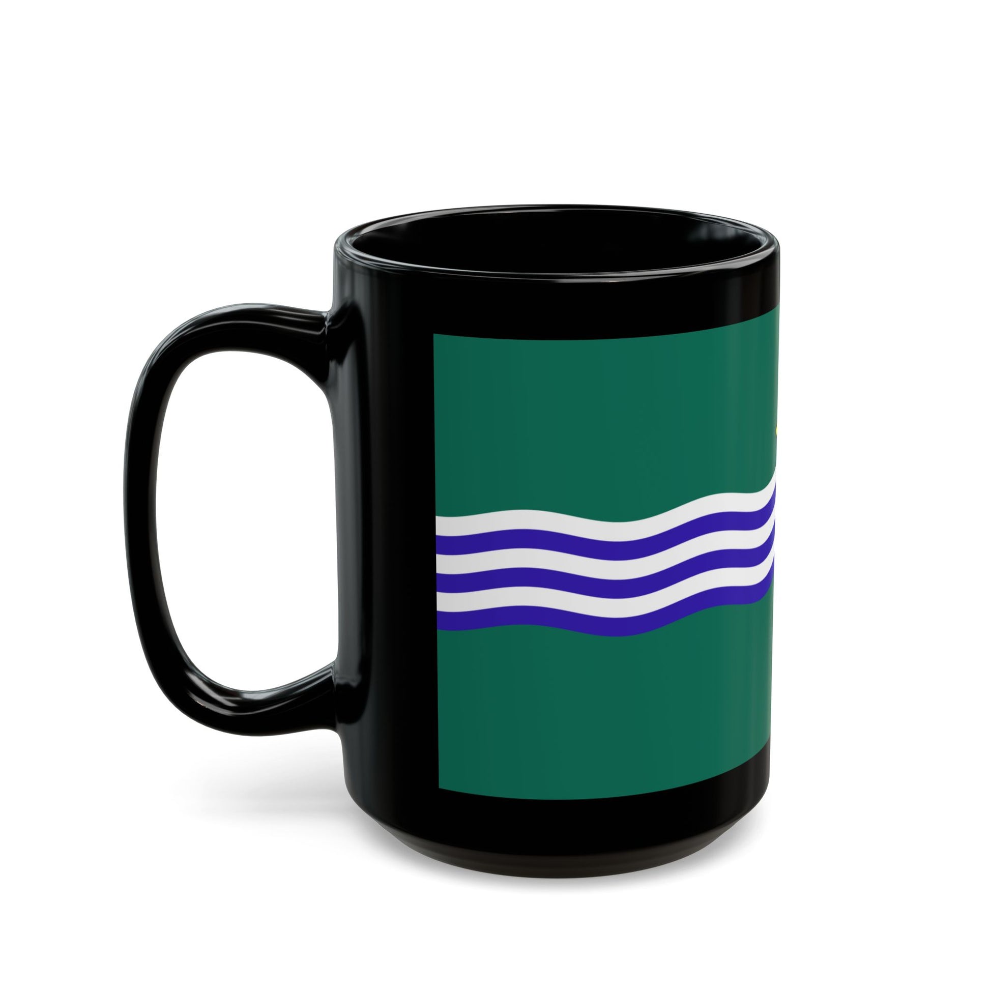 Flag of Peterborough Ontario Canada - Black Coffee Mug-Go Mug Yourself