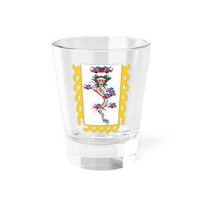 Dragon flag used by Du Wenxiu (China) Shot Glass 1.5oz