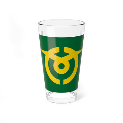 Flag of Kumenan Okayama (Japan) Pint Glass 16oz