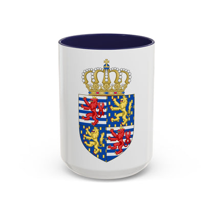 Lesser coat of arms of the Grand Duke of Luxembourg (2000) - Accent Coffee Mug