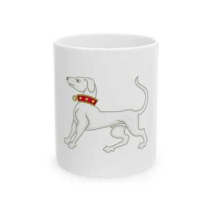 Greyhound of Richmond Badge of Henry VII - White Coffee Mug