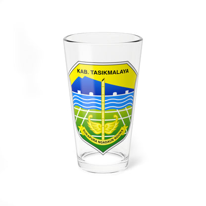 Seal of Tasikmalaya Regency (Indonesia) (Coat of Arms) Pint Glass 16oz
