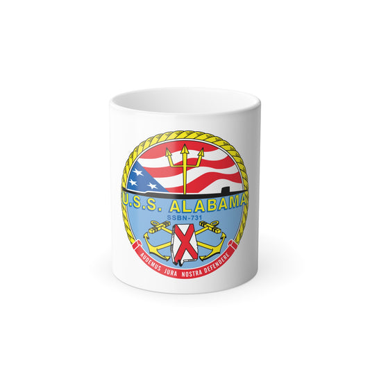 USS Alabama (U.S. Navy) Color Changing Mug 11oz